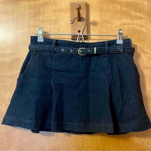 NWT American Eagle Denim Mini Skort with Belt